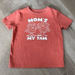 Garanimals “Mom’s My Jam” Graphic Tee 2T Orange Short Sleeve Shirt